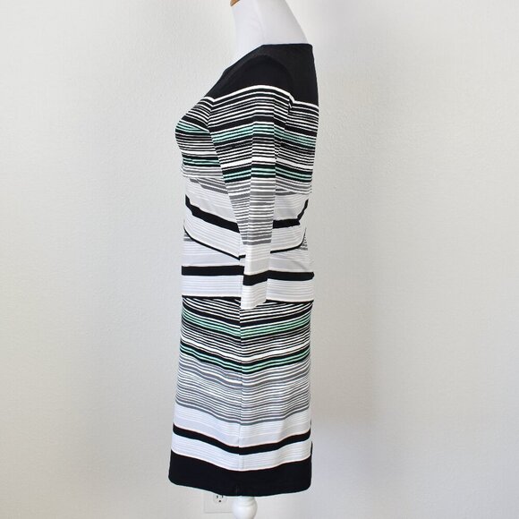 J. McLaughlin NICOLA Tiered Striped Sheath Dress - S - Picture 4 of 8